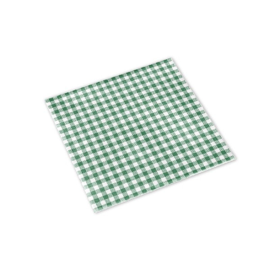 Vichy Due Veli Cellulosa Verde scuro Tovagliolo 33x33-1200 pz