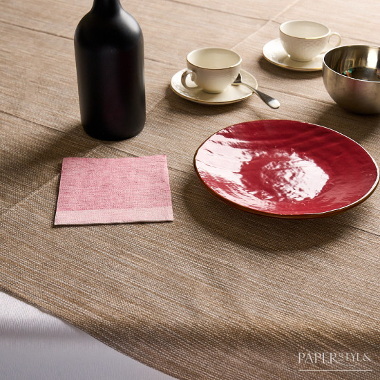 Jolie Bordeaux Tovagliolo 24x24 ( rosa ) - 4 veli cellulosa