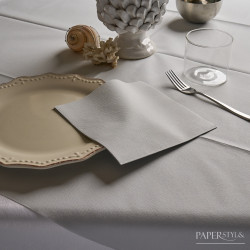 Tinta Unita Perla Tovagliolo 40x40 ( grigio chiaro )