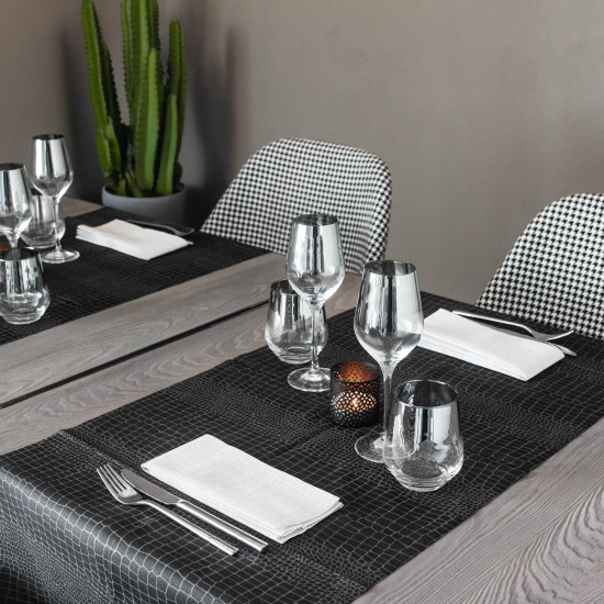 Croko Ardesia Runner 120x48 ( grigio scuro, antracite )