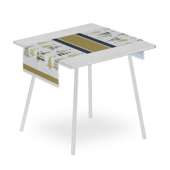 HOLIDAYS ARDESIA Runner 120x48 piegato ( grigio antracite, grigio scuro )