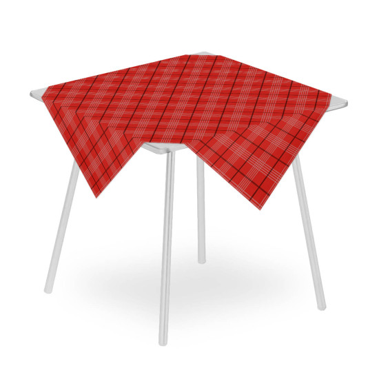 KILT ROSSO Tovaglia 100x100