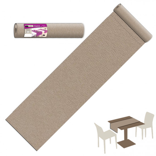 Tinta Unita Creta Rotolo Roll Runner 40x120 -  ( color tortora ) 