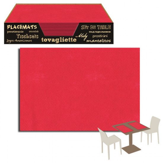 TNT Rosso Tovaglietta 30X50