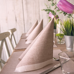 Jolie Nocciola Tovagliolo 40x40 - 4 veli cellulosa