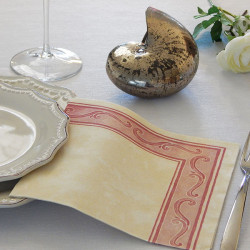 Greca Bordeaux Tovagliolo 40x40* Greca Bordeaux Tovagliolo 40x40*
