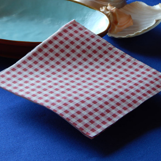 Vichy Due Veli Cellulosa Rosso Tovagliolo 33x33-1200 pz